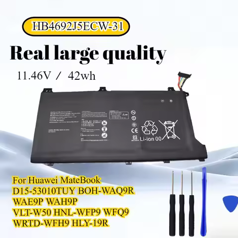 HB4692J5ECW-31 Laptop Battery For Huawei MateBook D15-53010TUY BOH-WAQ9R WAE9P WAH9P VLT-W50 HNL-WFP