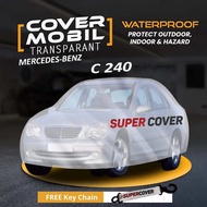 Super cover Car body cover car cover Mercedes Benz C240 C 240 transparent plastic super cover thick 