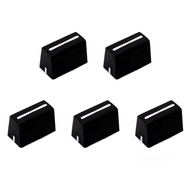 5pcs Universal Fader Knobs Fader Cap Straight Slide Potentiometer Cap for DJ Controller Mixers Conso