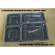 ♞Bento Box Microwavable Food Container--4 Division 5 pcs