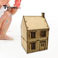 [ 1:72 Scale Architecture Building Model Kits Miniature House Model Architecture Scene Model for Dio