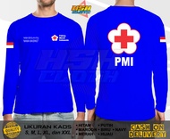 Kaos Lengan Panjang PMI PMR BARU GRATIS NAMA ATAU NAMA SEKOLAH CLOT Bisa Custom - HSHCloth