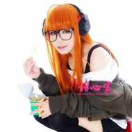 Persona 5 Sakura Futaba Cosplay Wig - Orange Long Hair | Free Shipping