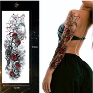 Wild beauty tattoo sticker 17x48cm