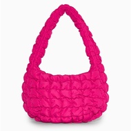 COS bag ladies quilted shoulder mini cloud bag pink 2023 summer new product candy color underarm bag