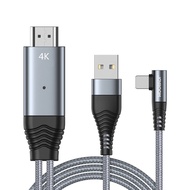 Joyroom SY-35L1 IPhone To Hdmi 4K 60 Hz สายส่งสัญญาณเชื่อมต่อภาพเเละเสียงจาก IPhone เข้าจอ TV. ด้วย 
