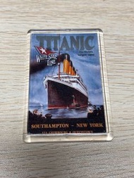 鐵達尼號復古懷舊迷你雪櫃冰箱白板橡膠磁貼 Vintage Retro Titanic Fridge Refrigerator White Board Rubber Magnets