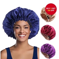 Silk Satin Hair Wrap - Customizable Sleep Hat for Women with Naturally Curly Hair for Hair Care and 