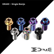 Drake Titanium Bolt Banjo Single Coarse Thread Fine/