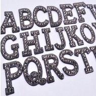 1pc A-Z Letter, Bright Color, Exquisite, Custom Name, Hand-Stitched Patch, Adhesive Backing, Badge, 