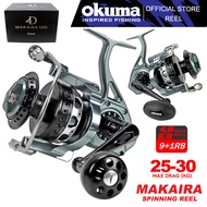 Okuma Makaira MK Spinning Fishing Reel Saltwater Big Game 2 Design Knob Max Drag (30kg)