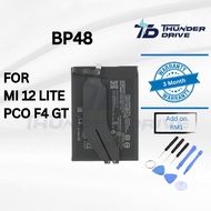 Thunder Drive Battery Compatible For MI 12 LITE PCO F4 GT BP48
