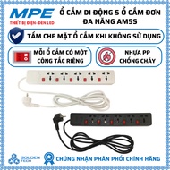 AM5S/AM5SB MPE wired portable socket with integrated USB port extension plug 3 pin socket