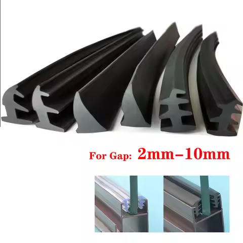 1/3/5M Door And Window Sealing Strip Aluminum Alloy Fixed Glass Gap Three T Type Fill The Card Slot 