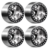 4pcs 12mm Hex 1.9 Beadlock Wheels Rims  for 1/12 MJX H12Y 1/10 RC Crawler TRX4 Axial SCX10 III 90046