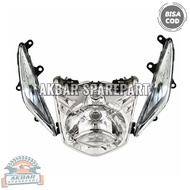 Reflektor Lampu Depan Dan Lampu Sein Satu Set Honda Beat Karbu Tahun 2008-2012 Standar ORI