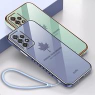 Maple Leaf Case Samsung Galaxy A73 5G SamsungA73 5G Softcase Casing hp