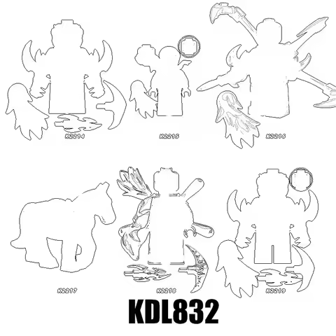 1PCS Action Figures Building Blocks toys Series KDL832 K2214 K2215 K2216 K2217 K2218 K2219 WM791-A W