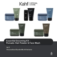 Essential Grooming Kit - Kahf Matte Dapper Pomade / Kahf Sleek Classy Pomade / Kahf Volumize Hair Po