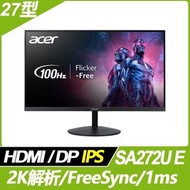奇異果3C 福利品 ACER SA272U E(27型/2K/HDMI/DP/IPS) 9805.272UE.301