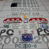 Rgl Sticker Excavator Komatsu Pc 200-7 Pc200-8 Pc200-6