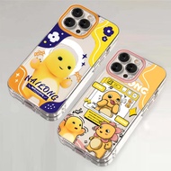 Softcase Silicone Clear Case Nailong Dino Yellow For Pocoo C81 Pro X8 Pro Max C85 X7 PRO C71 C65 M6 