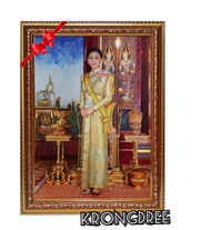 ภาพพระราชินีสุทิดา พร้อมกรอบรูปขนาด18×24นิ้ว