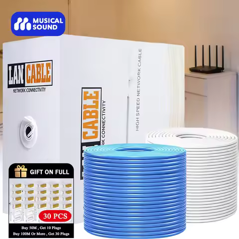 Musical Sound Cat 6 Ethernet Cable Cord Network LAN Wire Cat6 Cable RJ45 LAN Internet Cable High-Spe