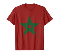 Morocco Moroccan Star Flag Football Jersey T-Shirt