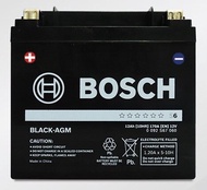 แบตเตอรี่สำรอง Auxiliary BOSCH รุ่น AUX BLA-12 AGM 12 โวลต์ 12 แอมป์แบตมอเตอร์ไซค์BIGBIKE BOSCH BLACK AGM FOR  YTX14-BS