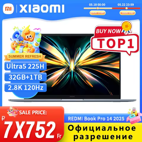 REDMI Book Pro 14 2025 Ultra5-225H/Ultra7-255H 16GB/32GB +1TB 14inch 2.8K 120Hz