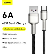 Baseus 66W 6A USB to Type-C Fast Charging Cable for Huawei Support 480Mbps Data Transmission