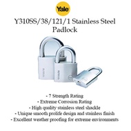 【Yale】Y310SS/38/121/1 Stainless Steel Padlock {Excellent weather proofing for extreme environments}