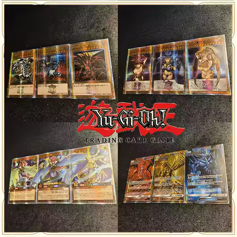 Anime Yu-Gi-Oh DIY ACG Black Magician Tormentor Premium Flash Tabletop Contest Games Toys Christmas 