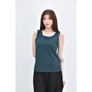((S) giordano ladies Sleeveless Green Top Second-Hand Clothes