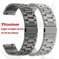 Titanium watch band 22mm 20mm 18mm 16mm Universal Replacement strap Wristband Stainless Steel fold b