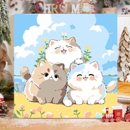 Adorable Kitten Painting Kit, Fun Family Diy Art Project For Kids & Beginners, Complete I4i9
