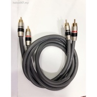 #readystock™✘Monster M850sw single crystal copper enthusiast audio RCA cable signal double lotus sub