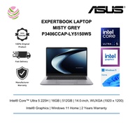 Asus ExpertBook P3 G1 P3406CCAP-LY5150WS 14" WUXGA Laptop Misty Grey (Core Ultra 5 225H, 16GB D5, 51