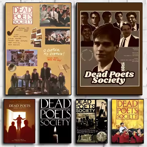 Dead P-Poets S-Society Movie Poster HD Art Sticky Wall Waterproof Home Living Room Bedroom Bar Aesth