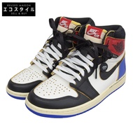 全新未使用Nike 耐克 Air Jordan 1 High OG 黑/大學紅男鞋，黑色/白色配色，尺寸 25.5cm，IO7847-002，美國尺寸 7.5 [二手]