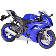 โมเดลมอเตอร์ไซค์ โมเดลรถจักรยานยนต์ Yzf-R6 2020 โมเดลรถจักรยานยนต์ของเล่นสําหรับเด็ก สเกล 1:12