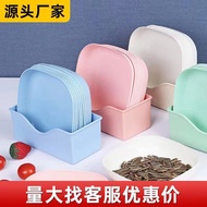 New Source Creative Japanese Wheat Straw Plastic Spit Bone Plate Snack Plate Fruit Plate Nut Snack P