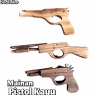 READY MAINAN PISTOL KAYU/MIANAN BEDIL BEDILAN KAYU/BEDIL KAYU/PISTOL KAYU