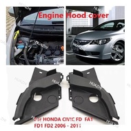HZ Engine Hood Hinge Cover Cap Engine Hood Bonnet Cowl For HONDA CIVIC FD FA1 FD1 FD2 2006 2007 2008