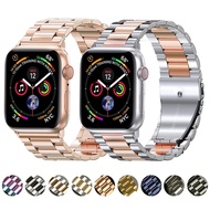 Strap for Apple Watch 7 6 SE 5 4 Band 44mm 40 41 45mm Metal Replacement Link Bracelet for iwatch Series 3 42mm 38mm Accessories