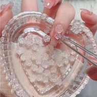 MAWAR (30pcs) Nail Art Accessories 3D Flowers Rose Transparent 3D Rose Nail Art Accessories