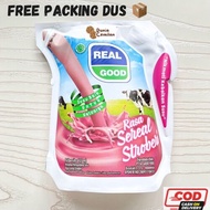 [TERMURAH!] Real Good POUCH 125ml - Susu UHT Enak Murah Free Sedotan