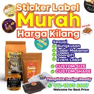Mirrorkote Mirrorcoat Sticker Label / Sticker Goodies Kahwin / Sticker Product / Packaging Label
