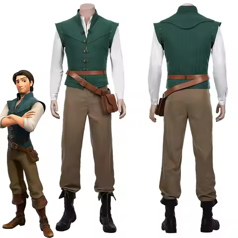 Anime Flynn Rider cosplay costume adult carnival uniform set Halloween anime Halloween performance c